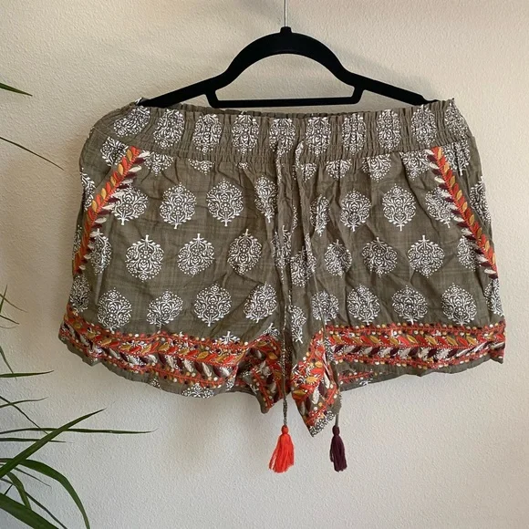 THML multicolored shorts/ swim cover up - Picture 1 of 3